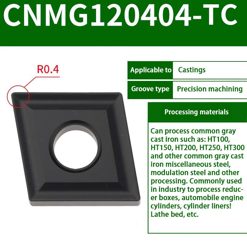 116-CNMG120404 turning blade 120408 steel stainless steel aluminum diamond outer circle alloy blade Shandong Denso Pricision Tools Co.,Ltd.